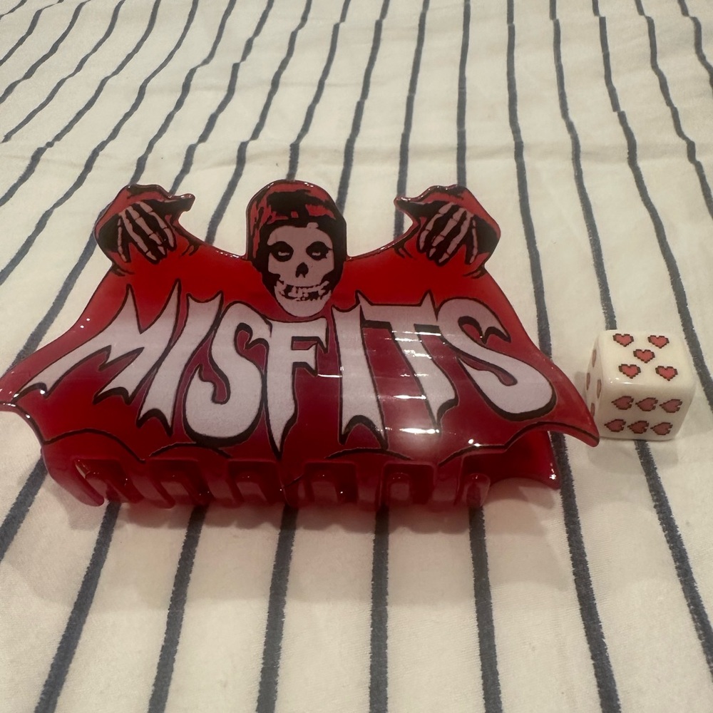Misfits Red Logo Hair Claw